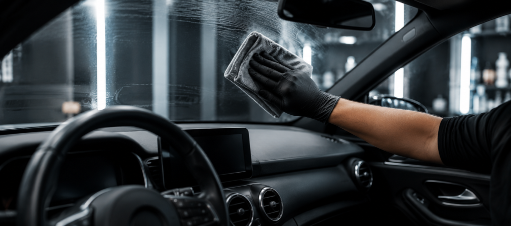 Interior glass and odor treatment