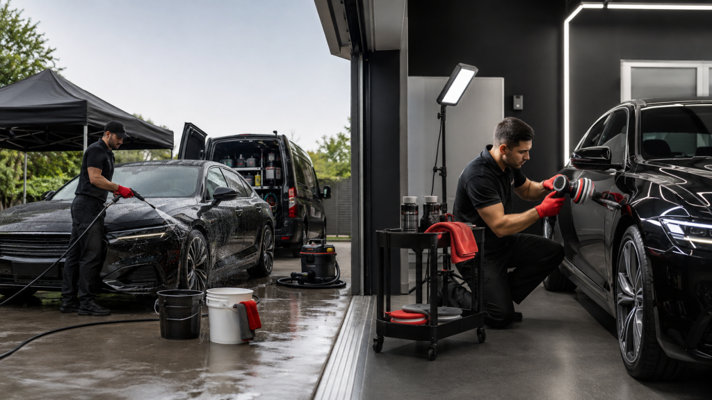 Mobile Detailing vs Shop