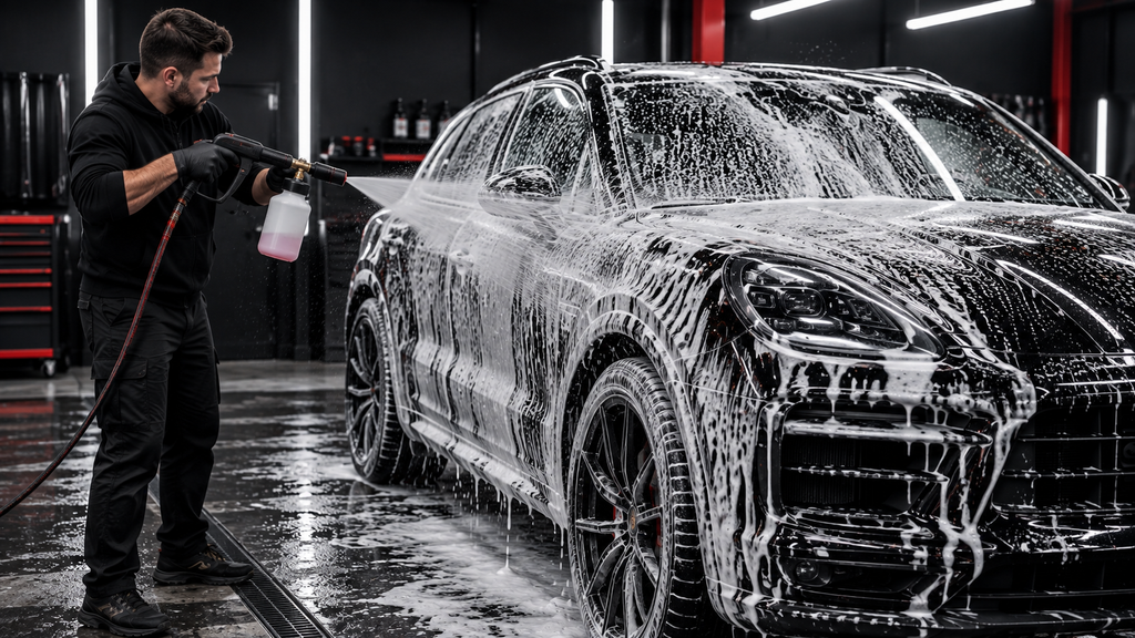 FOAM PRE WASH BEFORE CONTACT WASHING