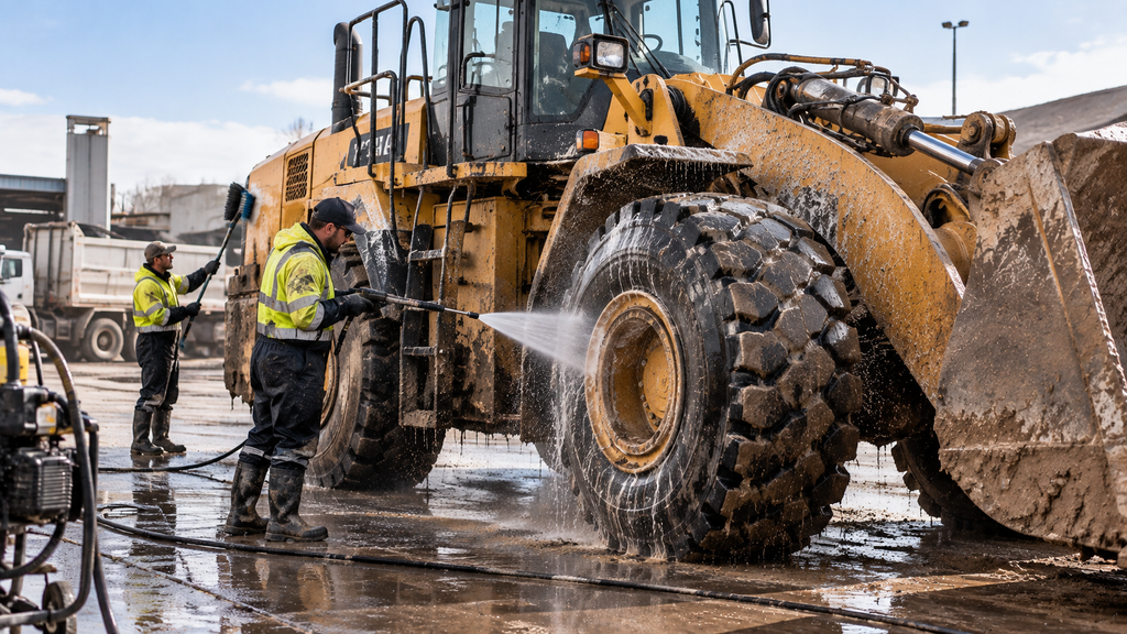 REMOVING WINTER ROAD SALT FROM FLEET VEHICLES