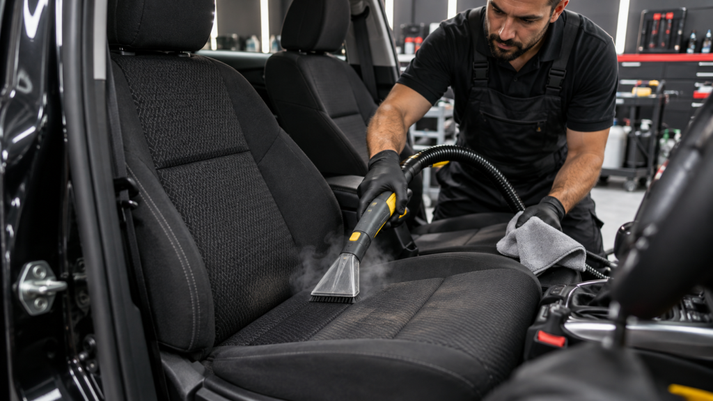 Steam Cleaning vs Shampoo for Auto Upholstery