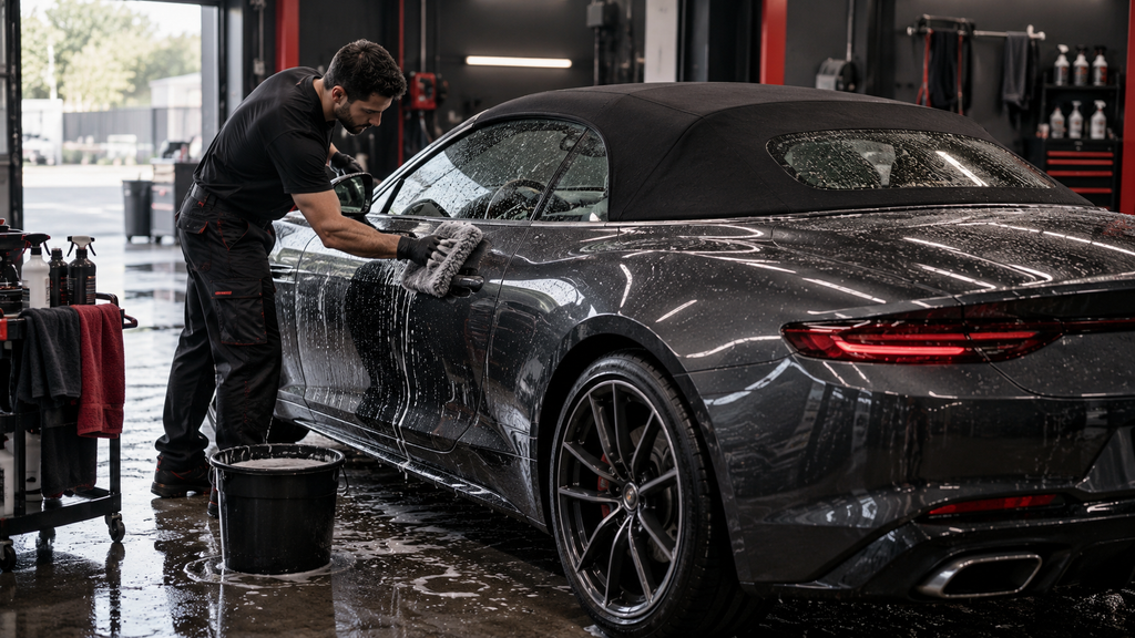 How to Wash a Convertible Car