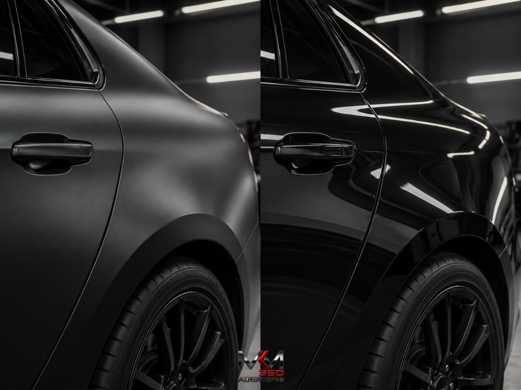 Matte vs. gloss vinyl wrap finishes